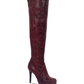Thalia Sodi Women's Clarissa Tall Over the Knee Boots Purple Size 9 M