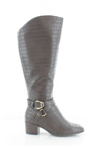 Lifestride Women's Oakley Wide Wide Calf Tall Boots Brown Size 9M