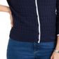 Charter Club Women's Textured Button Down Cardigan Sweater Blue Size Medium