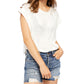 Free People Halo Tee White Size Medium