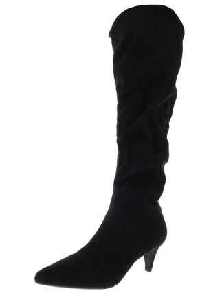 Bar III Womens Edina Faux Suede Slouchy Mid-Calf Boots Black 5 Medium