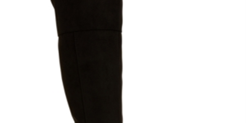 Style & Co Women's Studded Round Toe Stacked Heel Zip up Dress Boots Black 7.5M