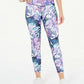 Ideology Women's Yoga Fitness Athletic Leggings Purple Multi  Size M
