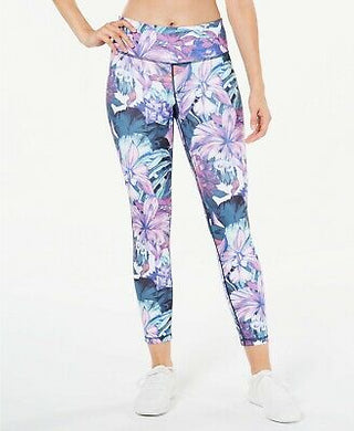 Ideology Women's Yoga Fitness Athletic Leggings Purple Multi  Size M