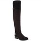 American Rag Womens Adarra Faux Suede Over-the-Knee Boots Black 5 Medium