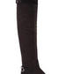American Rag Womens Adarra Faux Suede Over-the-Knee Boots Black 5 Medium