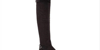 American Rag Womens Adarra Faux Suede Over-the-Knee Boots Black 5 Medium