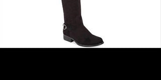 American Rag Womens Adarra Faux Suede Over-the-Knee Boots Black 5 Medium