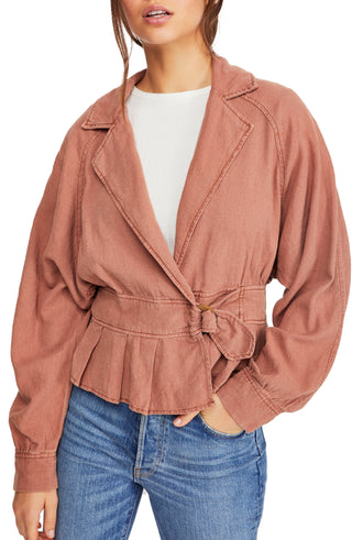 Free People Women's Joani Jacket Copper Size Small