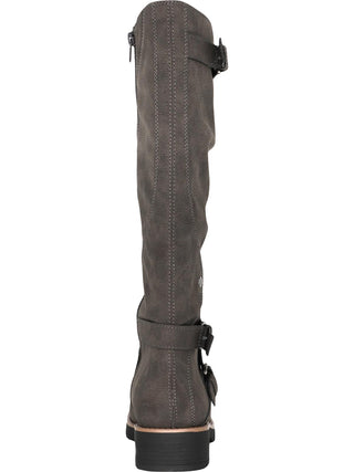 American Rag Womens Brinley Faux Leather Knee-High Riding Boots Gray Size 6 M