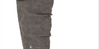 American Rag Womens Brinley Faux Leather Knee-High Riding Boots Gray Size 6 M