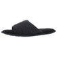 Gold Toe Mens Open Toe Memory Foam Slide Slippers Black Size Small