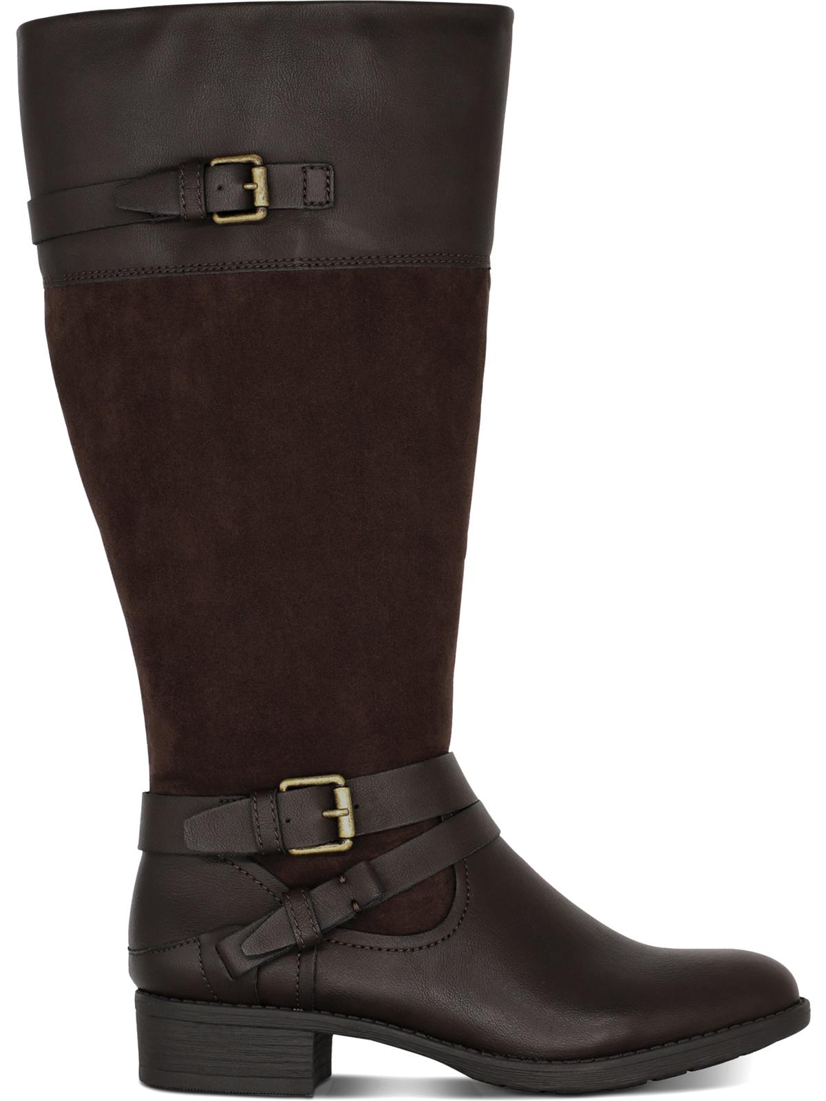 Style & Co Women's Ashliie Faux Leather Fashion Dress Boots Brown Size 5 M