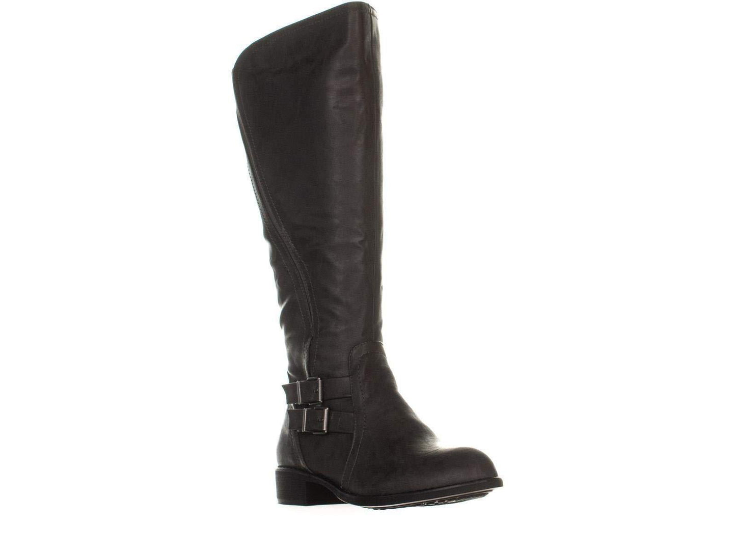 Style & Co. SC35 Milah Wide Calf Zip-up Riding Boots Charcoal Gray Size 5 M