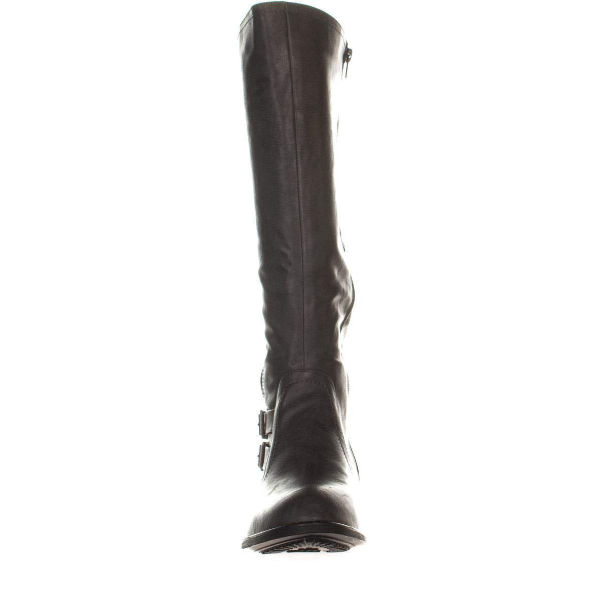 Style & Co. SC35 Milah Wide Calf Zip-up Riding Boots Charcoal Gray Size 5 M