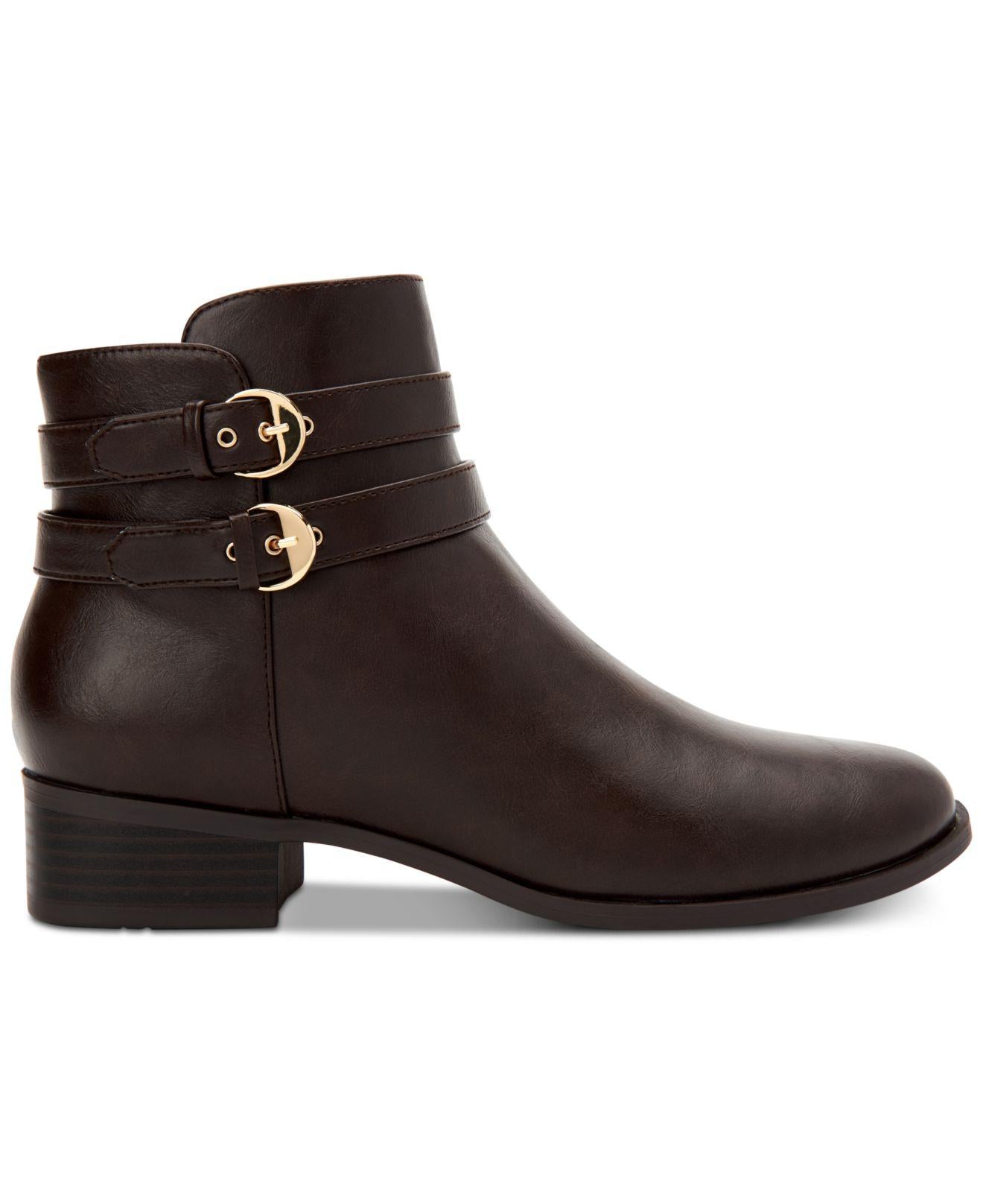 Charter Club Women's Jaimee Closed Toe Ankle Fashion Boots Brown Size 9.5M