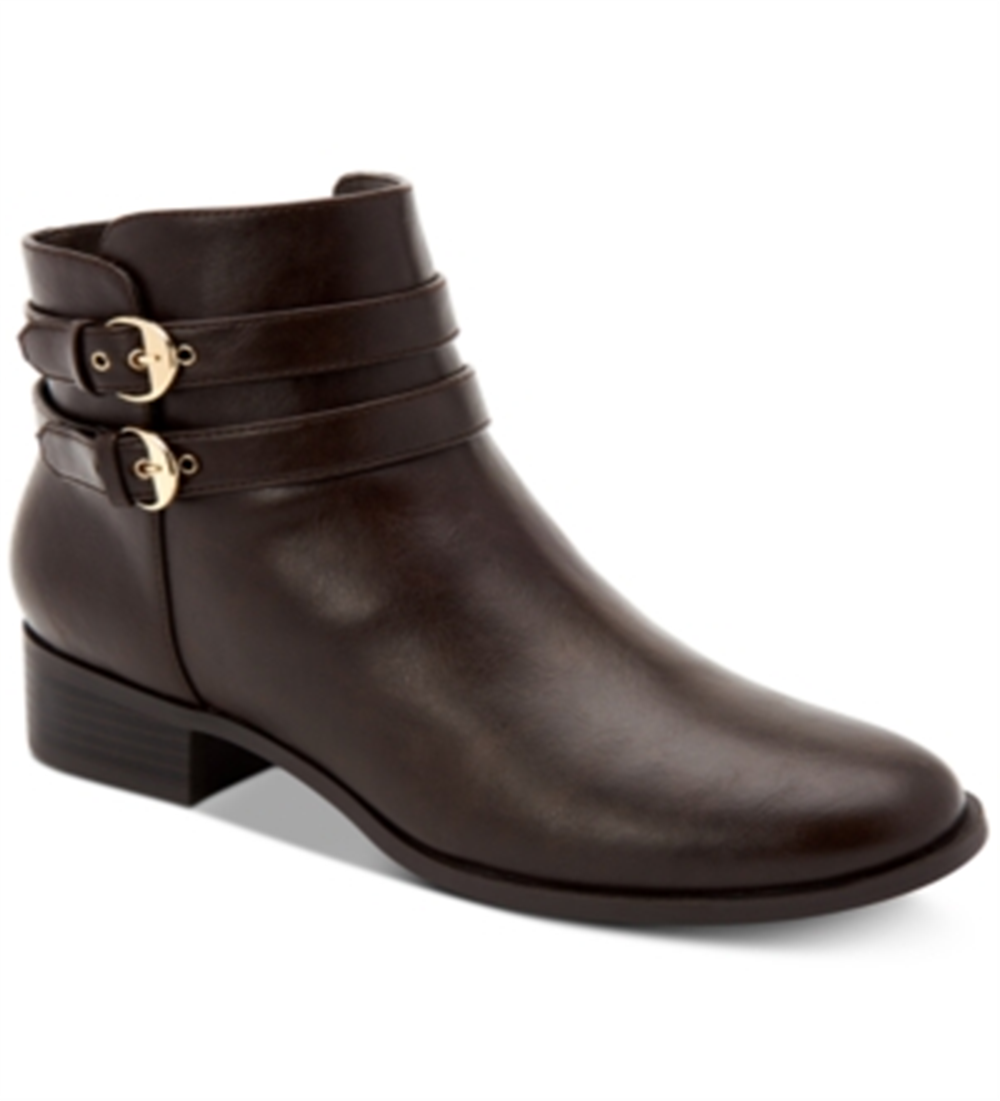Charter Club Women's Jaimee Closed Toe Ankle Fashion Boots Brown Size 9.5M