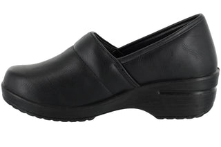 Easy Street Women's Slip Resistant Clog Work Shoe Black Size 7 M