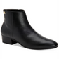 Calvin Klein Women's Jipsy Ankle Boots Leather Block Heel Black Size 6