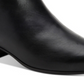 Calvin Klein Women's Jipsy Ankle Boots Leather Block Heel Black Size 6