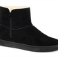 Journee Collection Women's Stitch Detailing Fur Trim Stelly Round Toe Platform Zip up Snow Boots Black Size 7 M