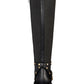 Thalia Sodi Women's Vallie Leather Closed Toe Knee High Fashion Boots Black Size 8.5W