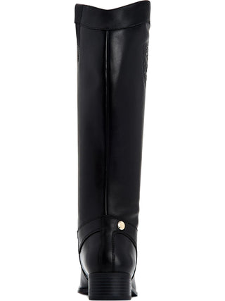 Charter Club Women's Shoes Jeanolal Leather Closed Toe Knee High Riding Boots Black Size 7 M