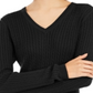 Tommy Hilfiger Women's Cotton Cable Sweater Black Size Large