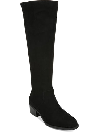 Bar III Womens Vayla Suede Almond Toe Knee High Fashion Boots Black Size 8.5 M
