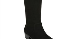 Bar III Womens Vayla Suede Almond Toe Knee High Fashion Boots Black Size 8.5 M
