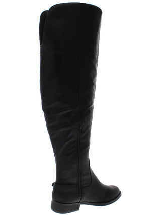 American Rag Women's Adarra Wide Calf Over the Knee Boots Smooth Black Size 8 M