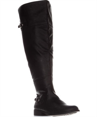 American Rag Women's Adarra Wide Calf Over the Knee Boots Smooth Black Size 8 M