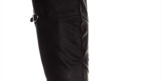 American Rag Women's Adarra Wide Calf Over the Knee Boots Smooth Black Size 8 M