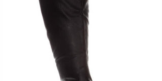 American Rag Women's Adarra Wide Calf Over the Knee Boots Smooth Black Size 8 M