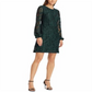 Ralph Lauren Women's Long Sleeve Short Sheath Party Dress Green Size 12