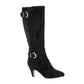 Bella Vita Women's Toni Ii Plus Black Super Suede Tall Wide Calf Boot Black Size 11 M