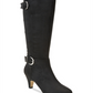 Bella Vita Women's Toni Ii Plus Black Super Suede Tall Wide Calf Boot Black Size 11 M