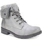 White Mountain Women's Sandro Lace up Boots Light Grey Size 6