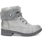 White Mountain Women's Sandro Lace up Boots Light Grey Size 6