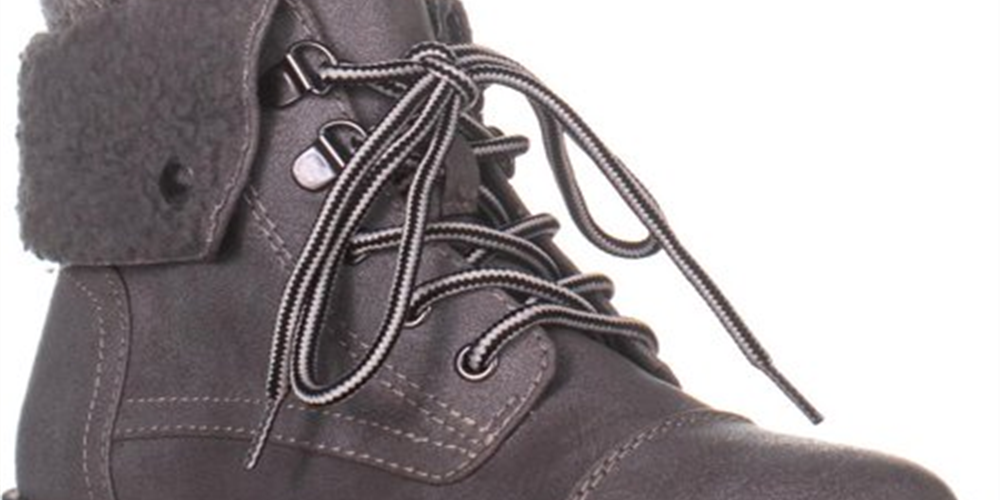 White Mountain Women's Sandro Lace up Boots Light Grey Size 6