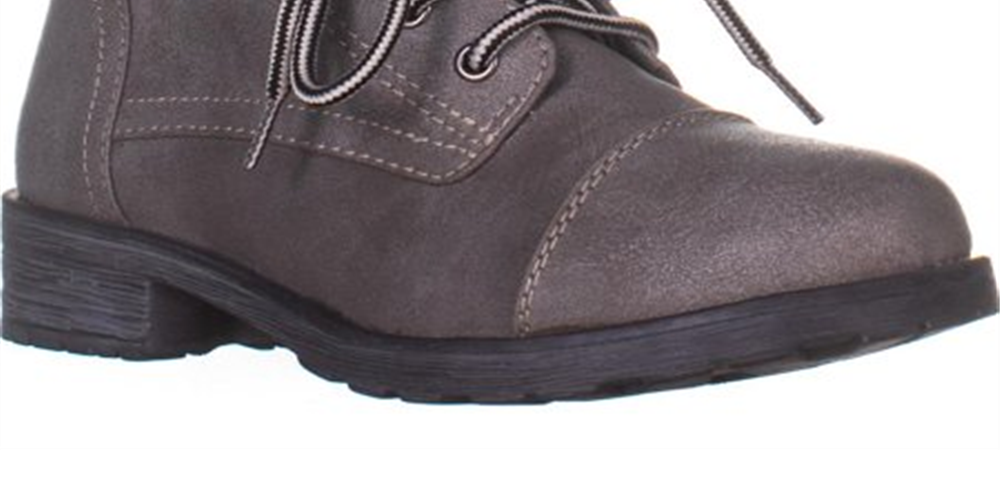 White Mountain Women's Sandro Lace up Boots Light Grey Size 6