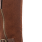 American Rag Womens Brown Strap Detail Zipper Accent Buckle Accent Collins Round Toe Block Heel Zip-up Leather Boots 8.5 M