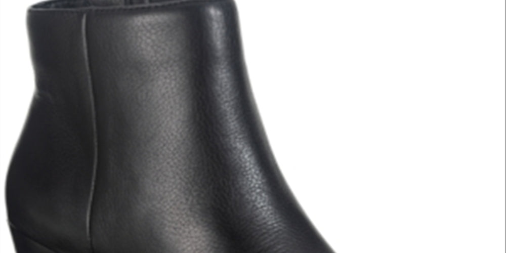 American Rag Eryn Leather Booties Black Leather Black Size 6.5 M