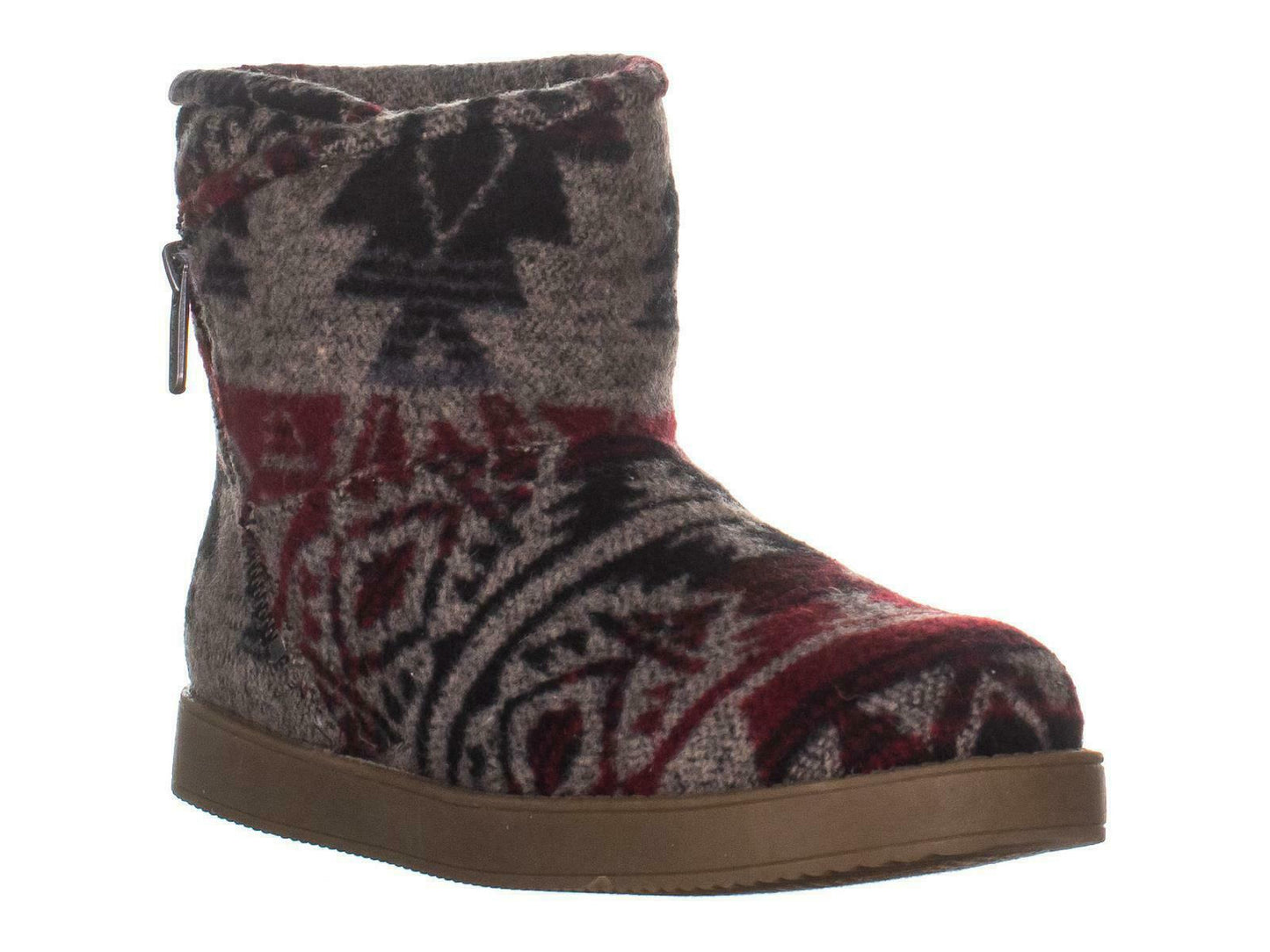 Indigo Rd. Women's Ashley Faux Fur Closed Toe Ankle Fashion Boots Gray Size 11 M