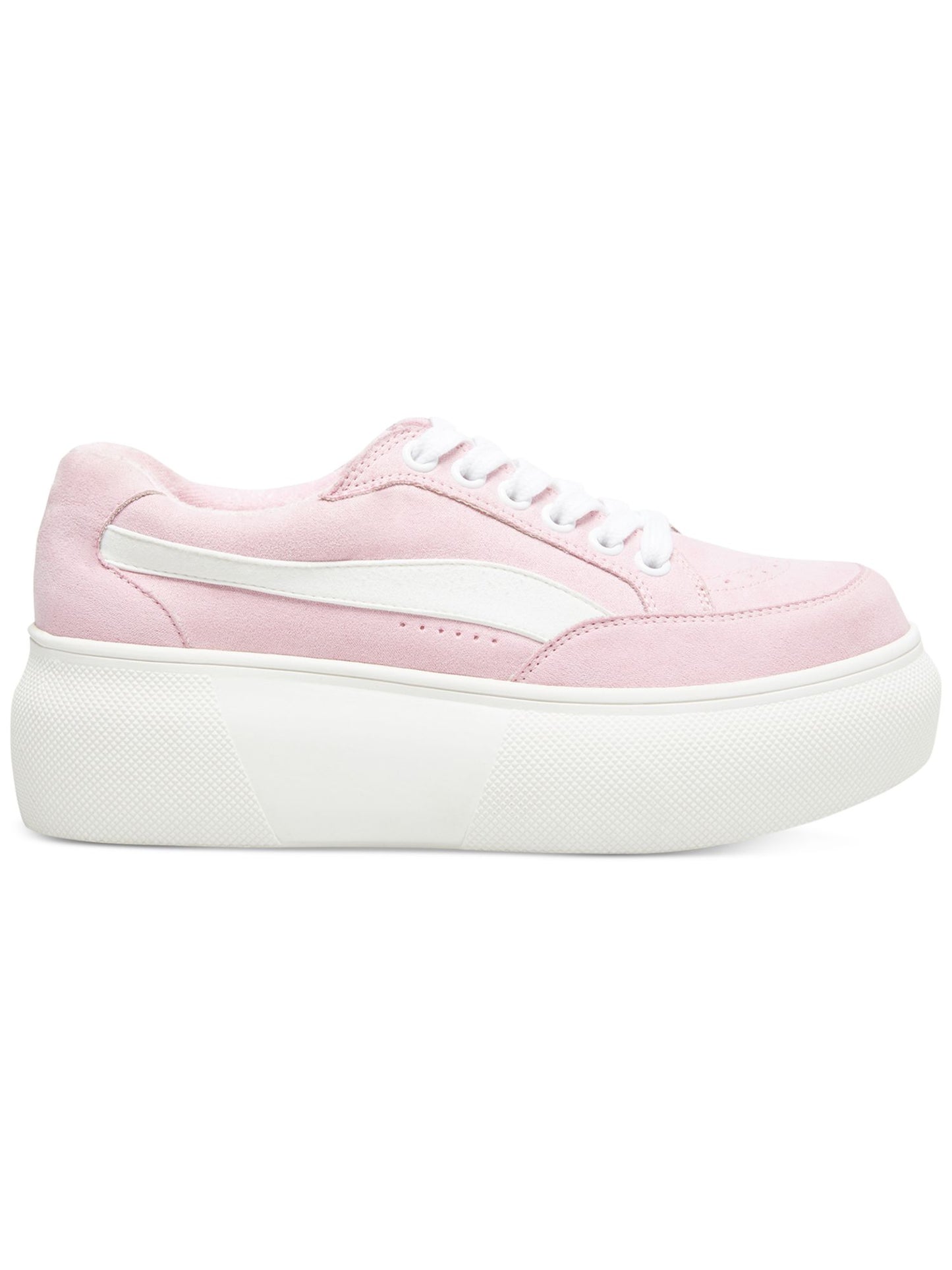 Madden Girl Women's Padded Comfort Ollie Round Toe Platform Lace up Athletic Sneakers Pink Size 9.5 M