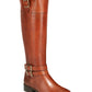 INC International Concepts Women's Frank II Leather Knee High Riding Boots Brown Size 5 M