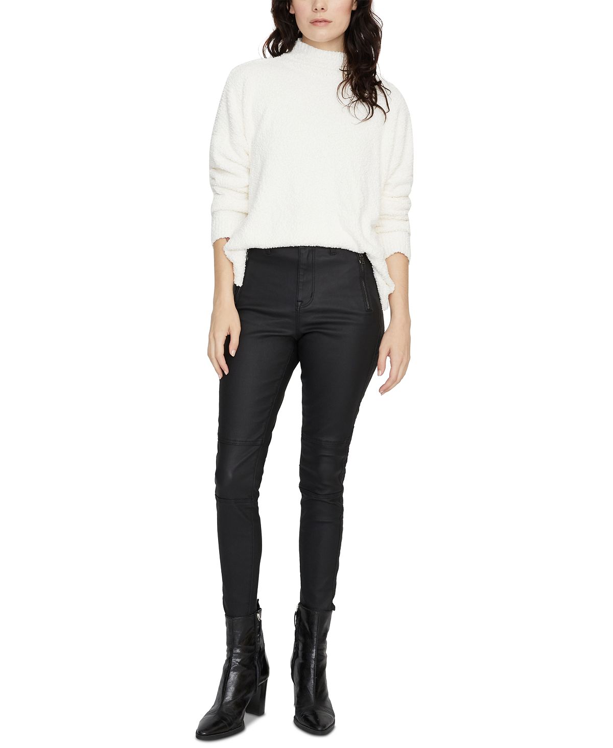 Sanctuary Women's Long Sleeve Turtle Neck Sweater White Size Medium