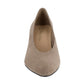 Bella Vita Women's Almond Suede Jensen Dress Pump Brown Size 10W