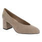 Bella Vita Women's Almond Suede Jensen Dress Pump Brown Size 10W