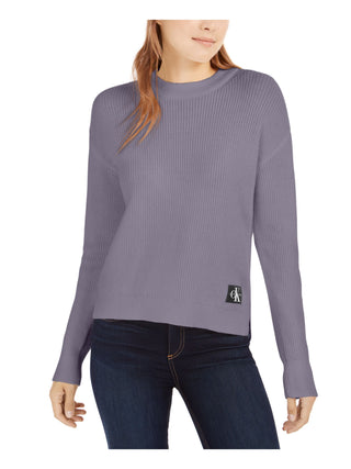 Calvin Klein Women's Jeans Crewneck Sweater Purple Size Small